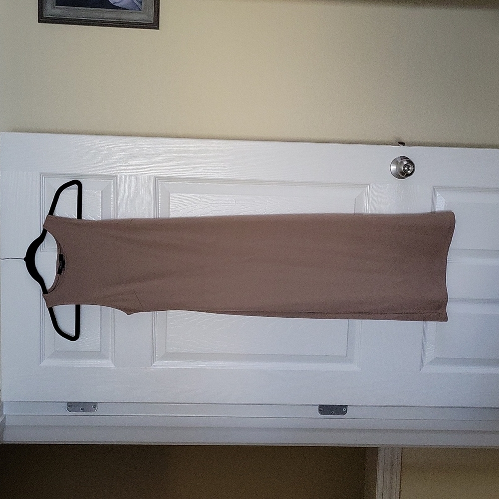 Forever 21, small, tan dress.